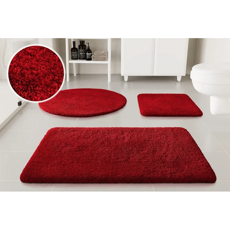 OTTO home Badematte Kaarin, Höhe 30 mm, rutschhemmend beschichtet, schnell trocknend, Polyester, rechteckig, Badteppich, getuftet, flauschig, hochflor, große Farbauswahl – Bild 5