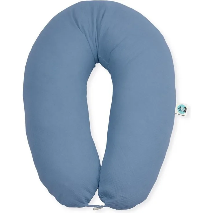 SEI Design Stillkissen Seitenschläferkissen XXL Babynest - Baby Erstausstattung Neugeborene, Schwangerschaftskissen 190x30 cm, Schwangerschaftskissen mit Bezug, Musselin Bezug 100% BIO Baumwolle, 100% Vegan