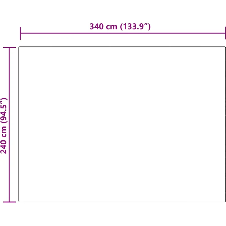 vidaXL Kunstschaffell Teppich Tafalla Weiß 240 x 340 cm Polyester 42021464 – Bild 9