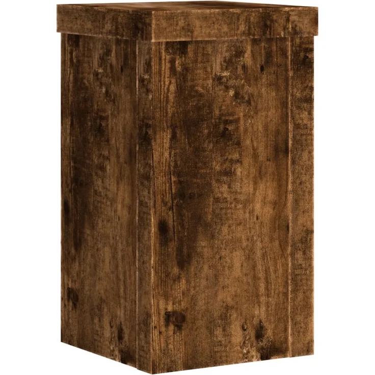 vidaXL Pflanzenständer 2 Stk. Räuchereiche 10x10x18 cm Holzwerkstoff 852883 – Bild 5