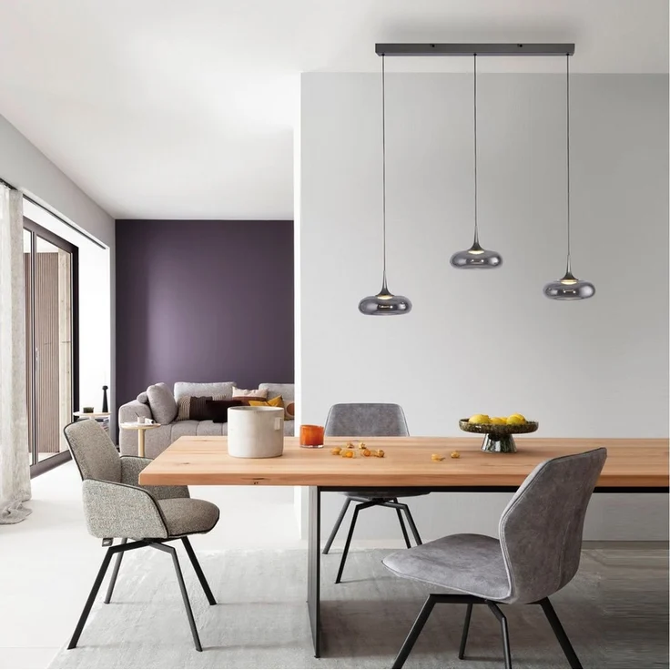 SCHÖNER WOHNEN-Kollektion LED Pendelleuchte POSH, Dimmfunktion, LED fest integriert, Warmweiß, SCHÖNER WOHNEN Kollektion, SimplyDim, Memoryfunktion, Comfort-Lift – Bild 1