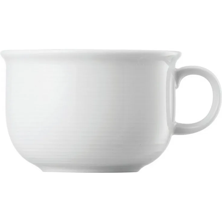 Frühstücksobertasse Trend Weiss Thomas Porzellan Kaffeetasse - Mikrowelle geeignet, Spülmaschinenfest
