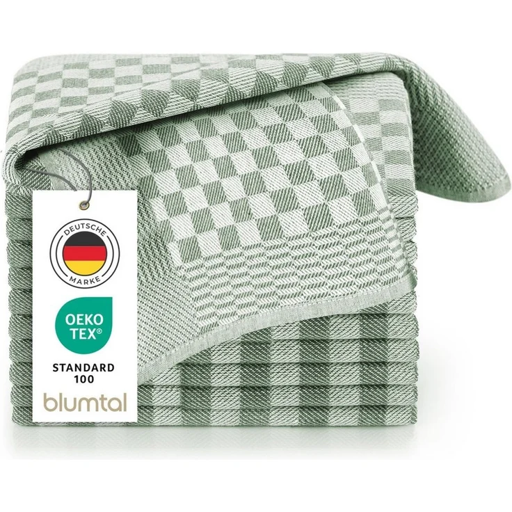 Blumtal Geschirrtuch Premium Geschirrhandtücher in 50 x 70 cm, (Set, 5-tlg, 5, 10 oder 20 Geschirrtücher), 100% Baumwolle, Oeko-TEX® Zertifiziert – Bild 1