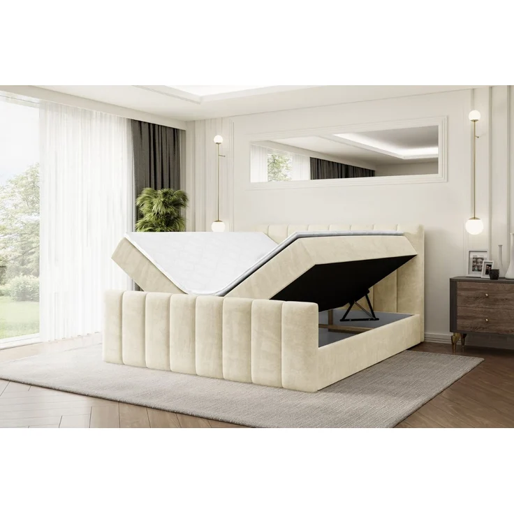 ALTDECOR Boxbett OTTA-Z (Multipocket-Matratze H4, H3 Matratze Bonellfederung, Topper, Kopfteil) – Bild 3