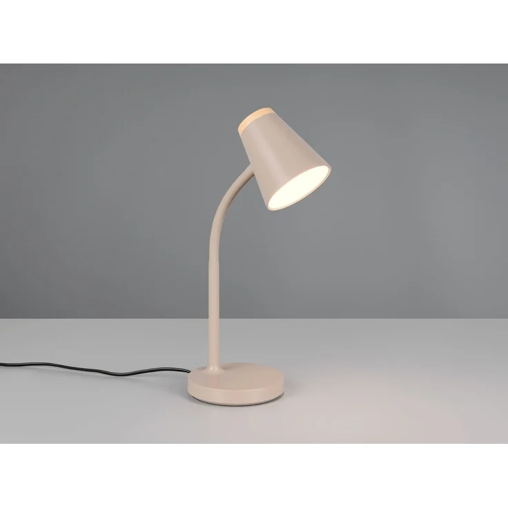 LED Schreibtischlampe PONGO Beige flexibel biegsam, Höhe 36cm – Bild 3