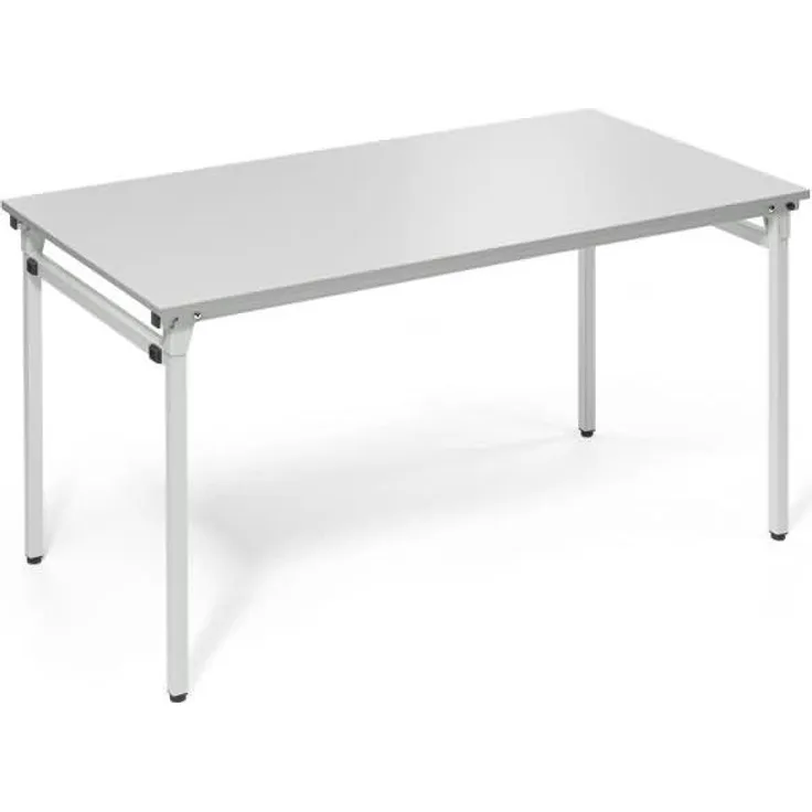 Soennecken Klapptisch 4-Fuß 1.400x700mm Gestell lichtgrau Platte licht