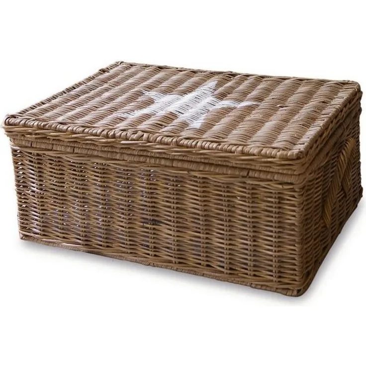 Mirabeau Dekokorb Box Carcans braun/weiß (kein Set, kein Set)