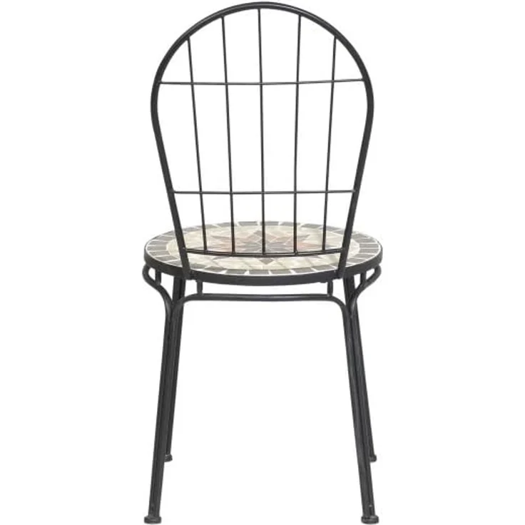 Stella Stapelsessel Gestell Stahl schwarz matt, Fläche Keramik mehrfarbig schwarz – Bild 6