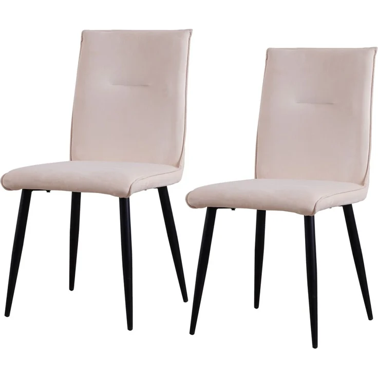 HTI-Living Salinas Velvet Creme Stuhl – Bild 1