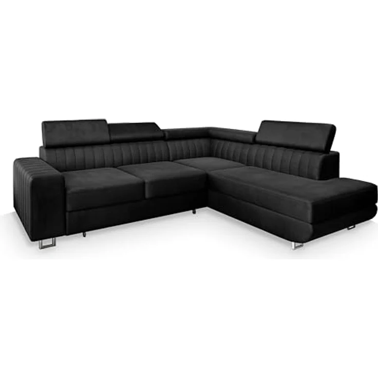 Masseno Ecksofa NOLA mit Schlaffunktion L-Form, Sofa mit Bettkasten – Bild 2