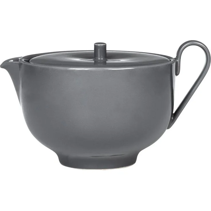 Blomus RO Teekanne, Tee-Kanne, Kanne, Kännchen, Porzellan, Sharkskin, 1. 1 L, 64013