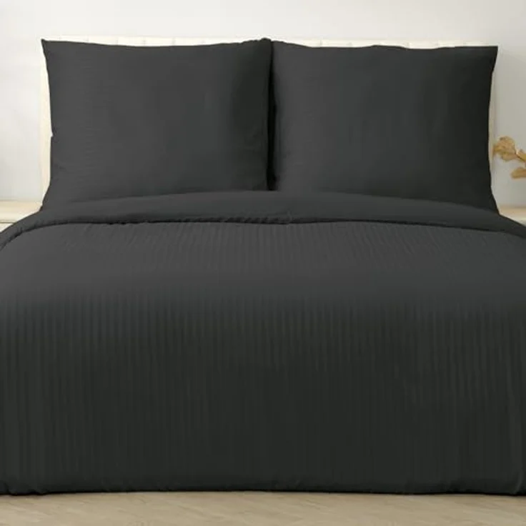 Good Nite Bettwäsche Gestrecktes Mikrofaser-Bettwäsche-Set mit Reißverschluss, Mikrofaser (Polyester), 3 teilig, Hochwertige Mikrofaser, gebürstet, Umschlagstil – Bild 2