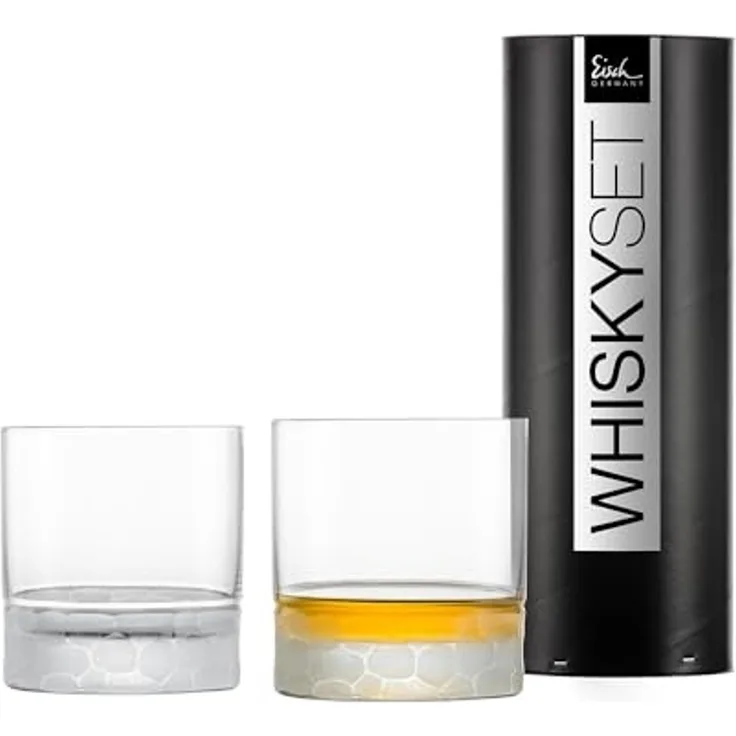 Eisch HAMILTON Whiskybecher 400 ml 2er Set in Geschenkröhre