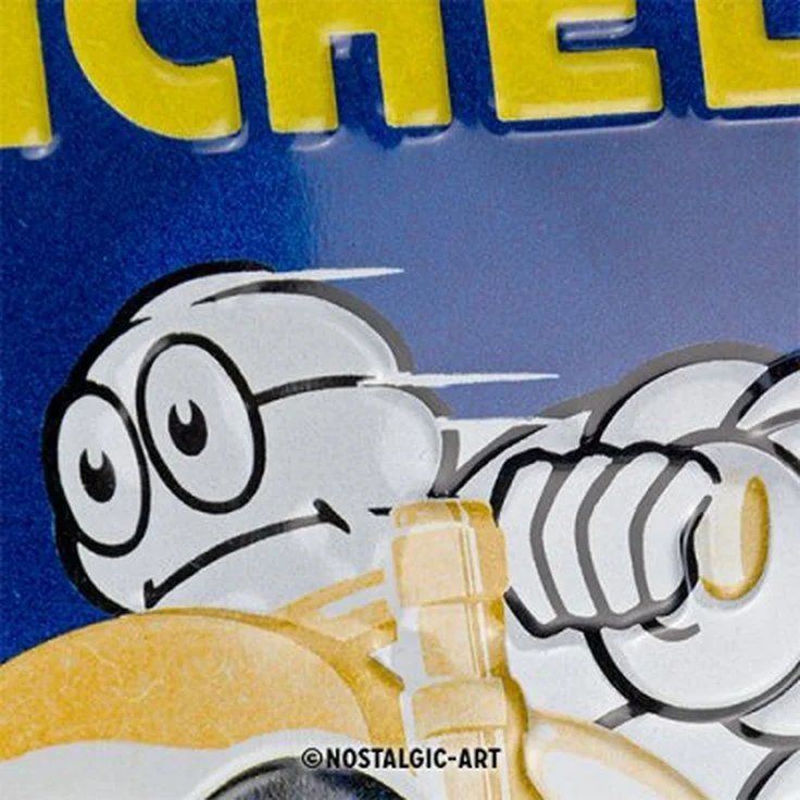 Nostalgic Art Blechschild Michelin - Motorcycle Bibendum - 20x30cm – Metall – Mehrfarbig – 22406 – Bild 2