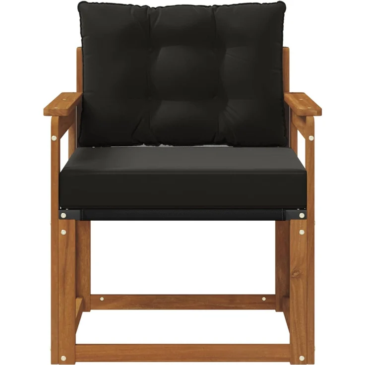 vidaXL 2 Stück Outdoor-Sofagarnitur Massives Akazienholz und Textilene 3436292 – Bild 4