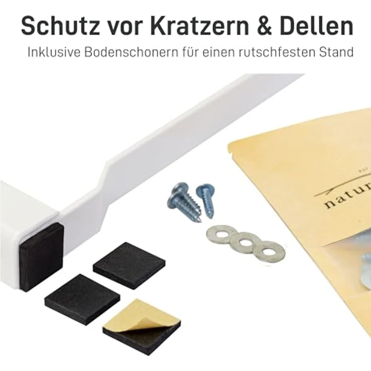 Natural Goods Berlin 2er Set Stehtisch Gestell klappbar (Weiß, 105x43 cm) – Metall Tischbeine im Kastenprofil für Stehtische – Stabiles Tischgestell für Garten, Terrasse & Camping – Bild 8