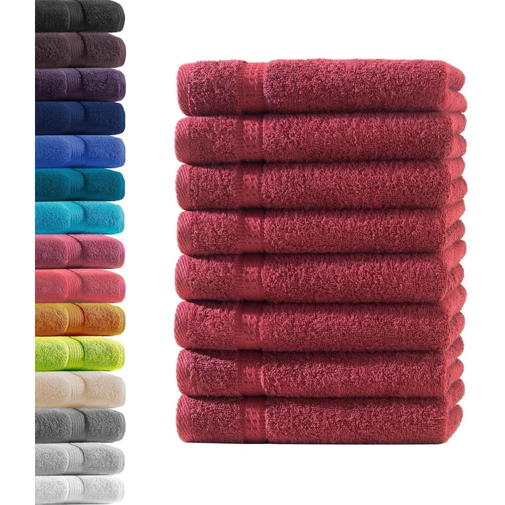 Hometex Premium Textiles Handtuch in Premium Qualität 500 g/m², Feinster Frottier-Stoff 100% Baumwolle, 8x Gästetuch, weich, saugfähig, extra schwer & flauschig - TEST BILD TOP MARKE 2025 – Bild 1