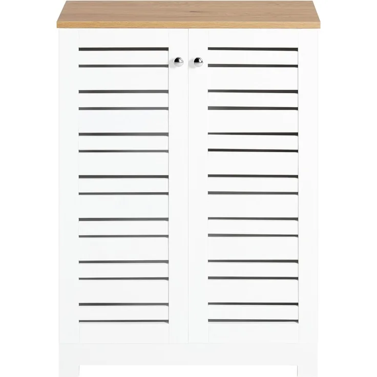 SoBuy BZR41-W Badunterschrank, MDF, Lackiert, Weiß, 60 x 82 x 30 cm