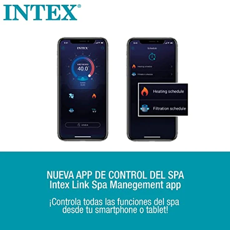 Intex Purespa Whirlpool Deluxe mit 140 Blasenmassagedüsen, 1098 Liter, achteckig, schwarz, für 5-6 Personen – Bild 8