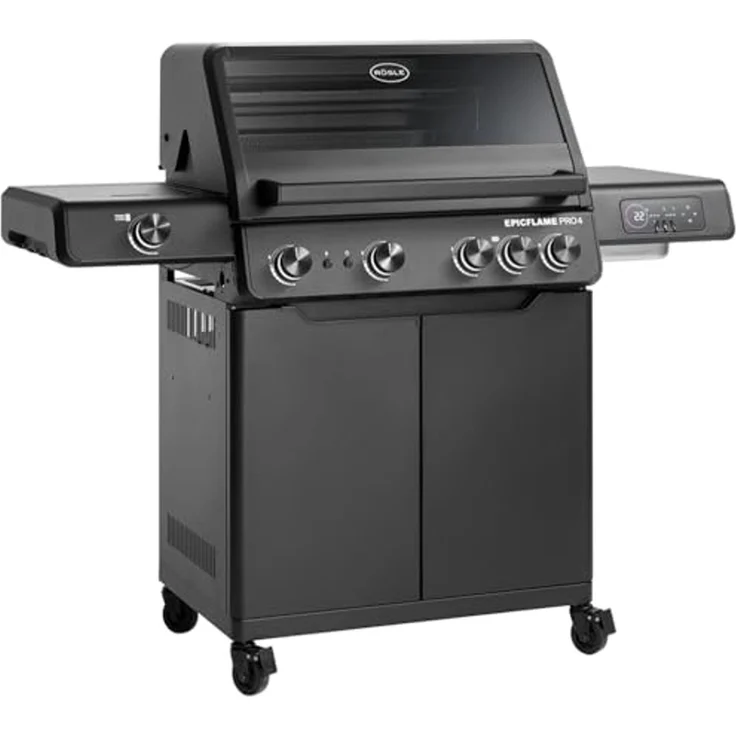 Rösle Gasgrill EPICFLAME PRO 4 Schwarz mit PRIMEZONE und Backburner 251165 – Bild 1