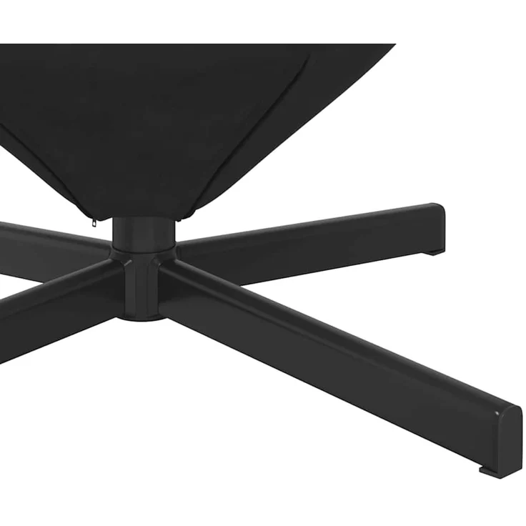 vidaXL Eiersessel Schwarz 63 x 73 x 90 cm Samt 42002762 – Bild 7