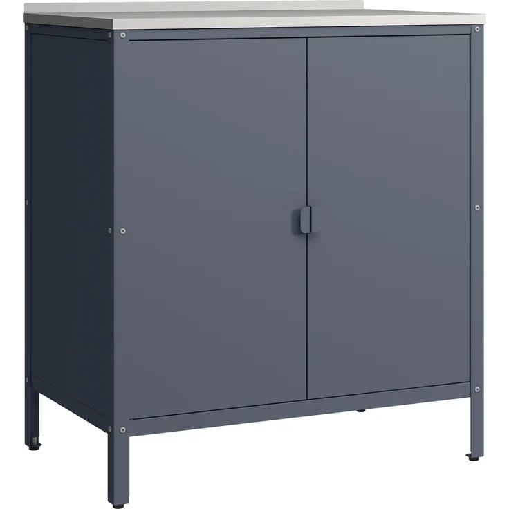 Outdoor Schrank Bolognano 92x80x50 cm Dunkelgrau, matt [casa. pro] – Bild 5