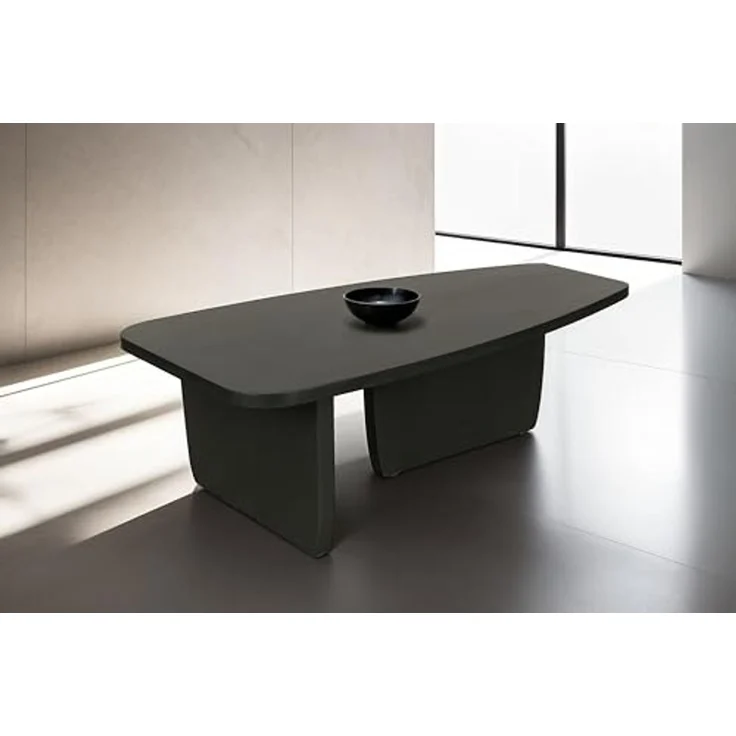 byLIVING Couchtisch Bolt (1-St), Freiform Tisch in Akazie Massivholz schwarz lackiert, 25mm Tischplatte – Bild 2