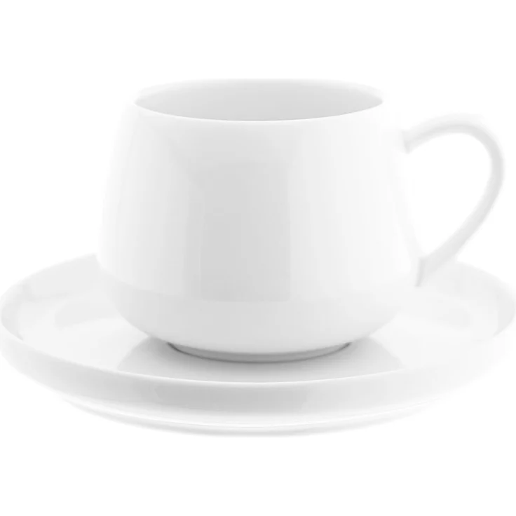 Moon 12-teiliges Kaffeetassen-Set aus hochwertigem Porzellan - 220 ml – Bild 1