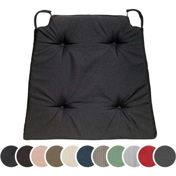 sleepling Stuhlkissen Sitzkissen, für Indoor und Outdoor, mit Klettverschluss, langlebig und abriebfest – Bild 4