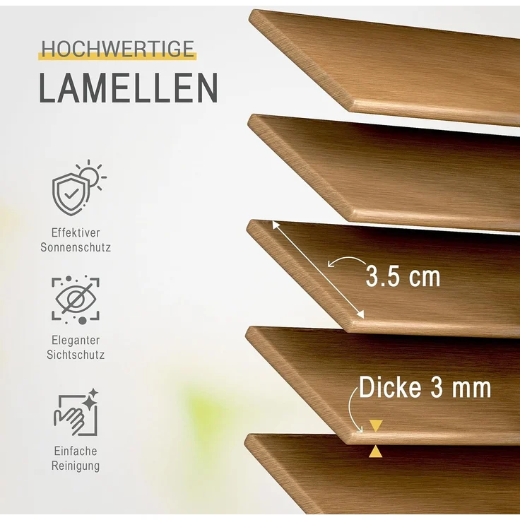 Sol Royal Jalousie SolDecor JH3, Holzjalousie Eiche – Bild 2
