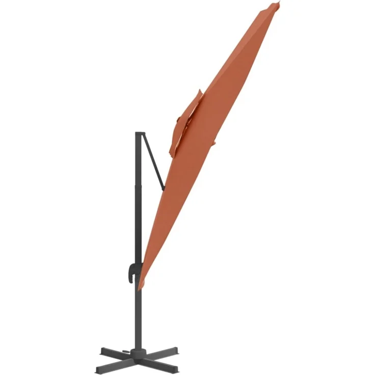 vidaXL Ampelschirm mit Doppeldach Terrakotta 400x300 cm 319958 – Bild 2