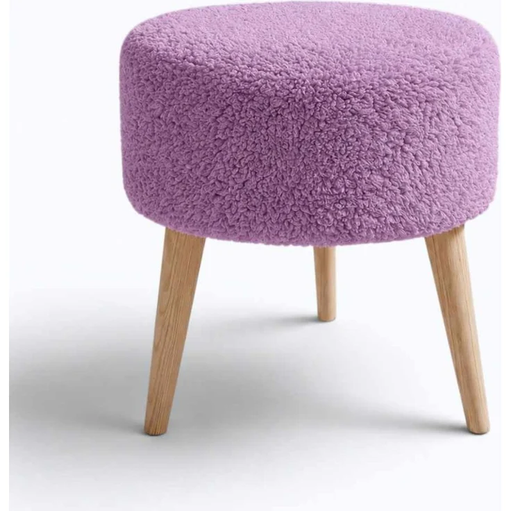 Hanah Home 'Az-Ovl-Ws - Lilac' Pouffe, Lila, 40 x 42 x 40 cm – Bild 2