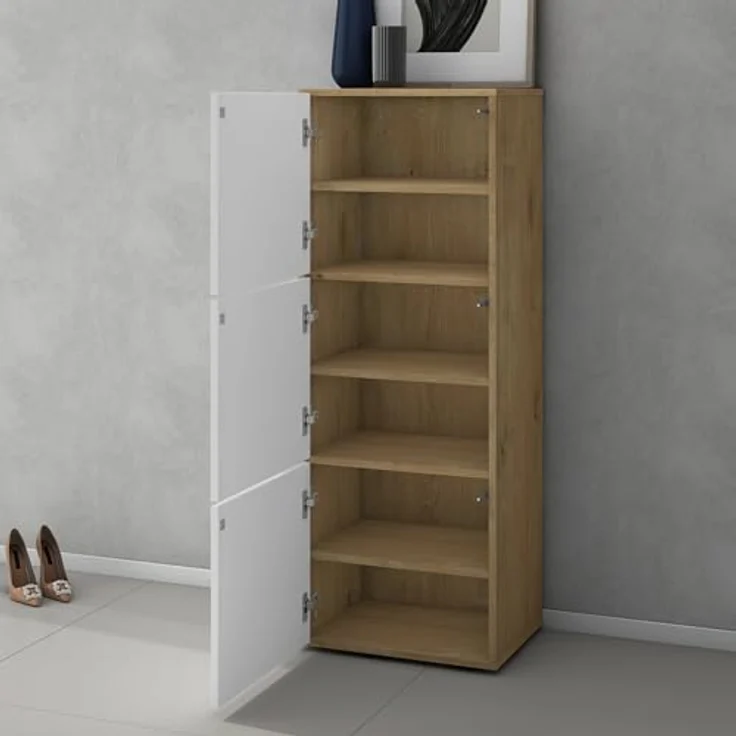 doporro Schuhschrank Schuhregal Schuhständer mit 3 Fächern Schuhschrank02 – Bild 6