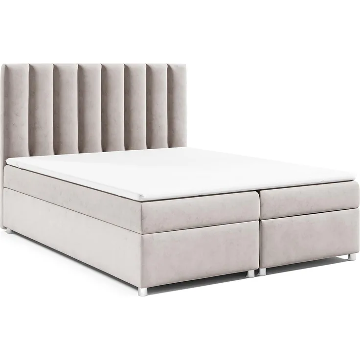 Best for Home Boxspringbett mit Bettkasten Trinity K-10 Bonellfederkern inkl. 7 cm Topper (Bonell-Matratze, gepolstertes Kopfteil, Doppelbett versch. Größen, 140x200 160x200 180x200 200x200 cm), Handwerksqualität, TOP Preis-Leistungs-Verhältnis