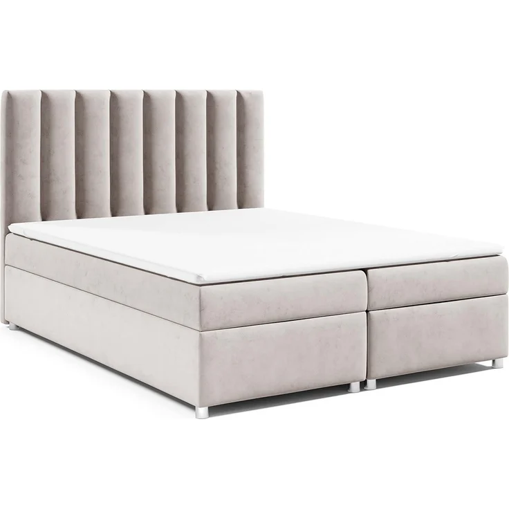 Best for Home Boxspringbett mit Bettkasten Trinity K-10 Bonellfederkern inkl. 7 cm Topper (Bonell-Matratze, gepolstertes Kopfteil, Doppelbett versch. Größen, 140x200 160x200 180x200 200x200 cm), Handwerksqualität, TOP Preis-Leistungs-Verhältnis – Bild 1