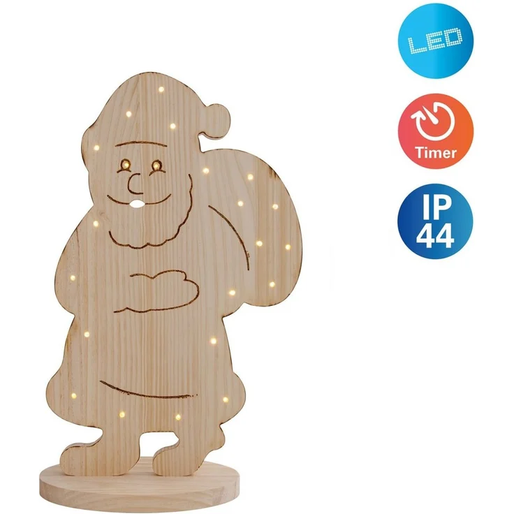 Weihnachtsbeleuchtung Draußen LED Weihnachtsdeko Außen Holz mit Timer 5307427 – Bild 6