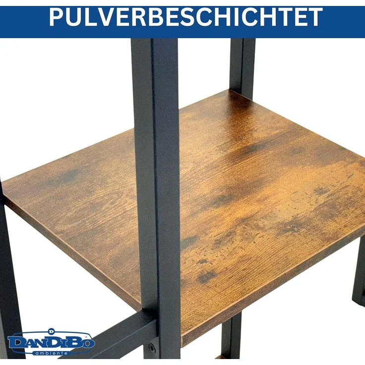 DanDiBo Getränkekistenregal 4 Kisten mit Ablage Holz Metall 96564 Getränkeregal Kistenregal Getränkekistenhalter – Bild 6