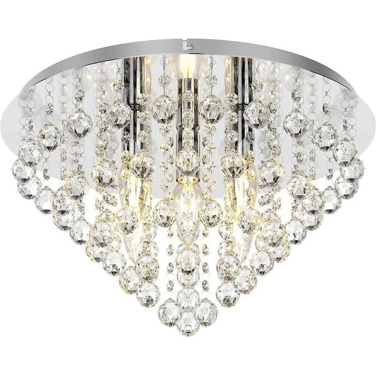 Lindby Deckenleuchten Annica, Metall, Transparent IP20, 5 x 40 W – Bild 1