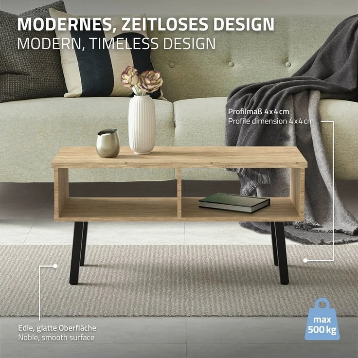 ML-DESIGN Tischbein 4er Set Tischkufen schräg Möbelfüße und Tischgestell aus Stahl I-Form, Bankkufen 30cm Schwarz glänzend Möbelbeine 96° Neigung – Bild 3