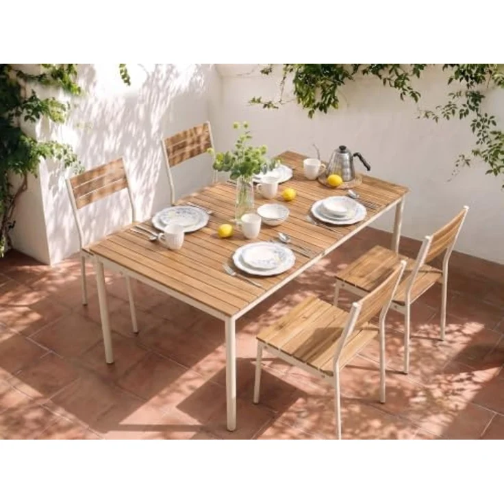 Gartentisch für 6 Personen CORRICELLA 180 cm 90 cm Akazienholz Braun – Bild 2
