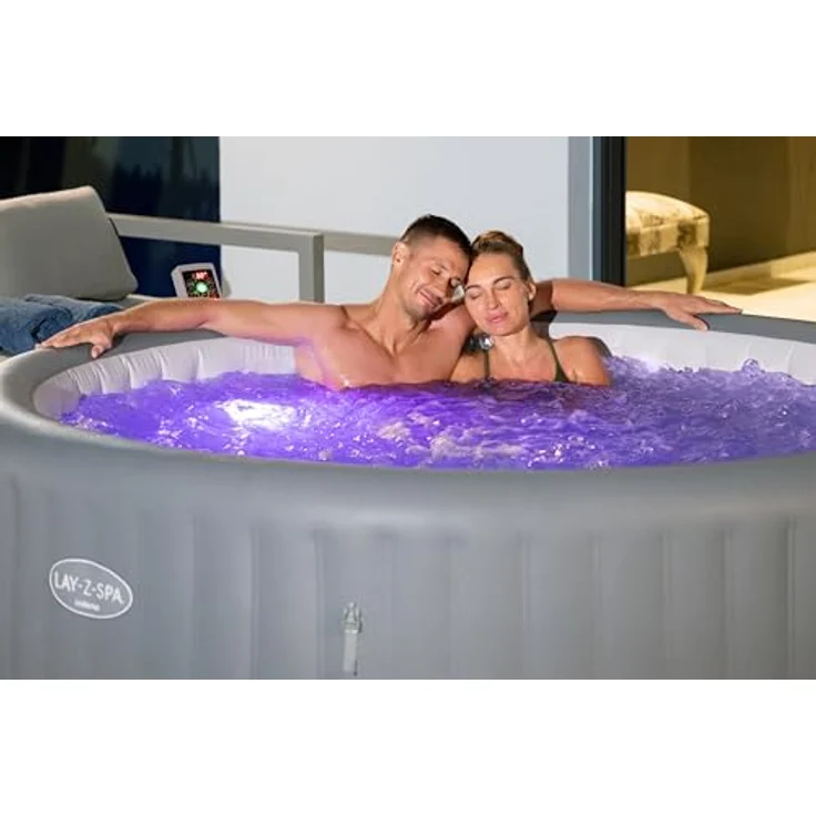 Bestway LAY-Z-SPA Xtras 7-farbiges LED-Licht, wasserdicht mit einfacher Installation, 9,2 x 6,2 cm – Bild 4