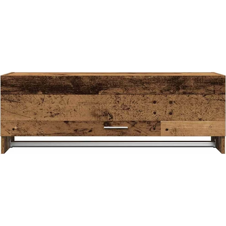 vidaXL Kleiderschrank Altholz-Optik 100x32,5x35 cm Holzwerkstoff 856616 – Bild 3
