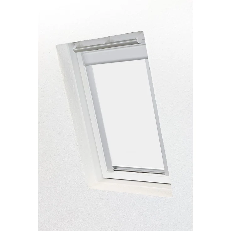 Lysel - Qualitätsdachfensterrollo abdunkelnd reinweiß Rollo geeignet für Velux Dachfenster 304, 334, M04, M34, MK34, 1, (B x H) 61.30cm x 74cm in weiß/reinweiß – Bild 6