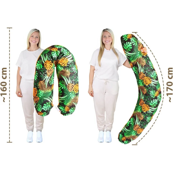 Amilian Stillkissenbezug 170 cm - Kissenbezug für Stillkissen, Seitenschläferkissen -Bezug, 100% Baumwolle - weicher und pflegeleichter Ersatzbezug – Bild 2