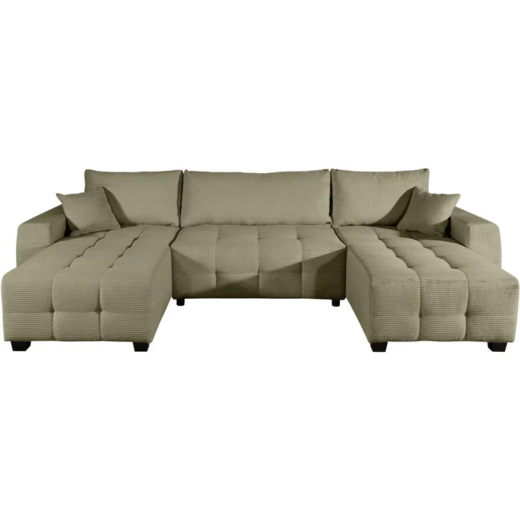 OTTO home Wohnlandschaft Bella U-Form, B: 314 cm, inkl. Schlaffunktion, auch in Cord, inkl. Bettkasten, Bonellfederkern, extra große Liegefläche: 269x135cm – Bild 2