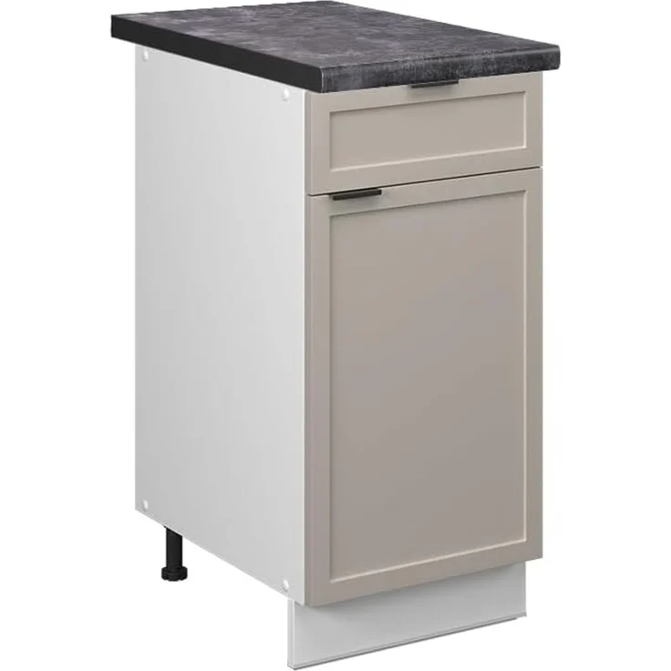Küchenunterschrank Fame-Line GrauBeige 40 cm , AP Anthrazit Vicco – Bild 1