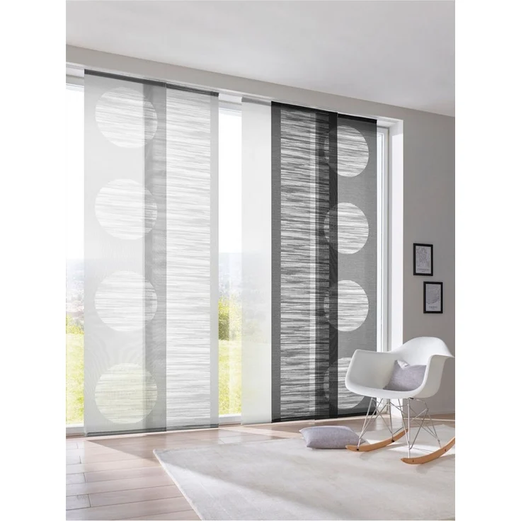 heine Gardine Schiebevorhang (1 St), Klettschiene, halbtransparent – Bild 2