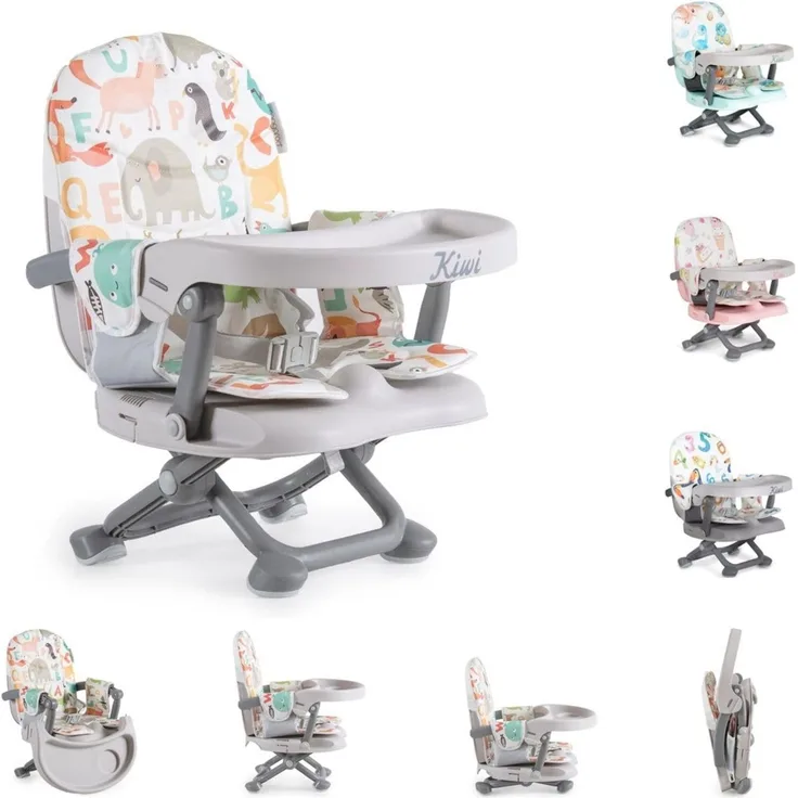 Kinderstuhl Kiwi, Kinder Stuhl-, Sitzerhöhung, Boostersitz, Tisch, klappbar bunt