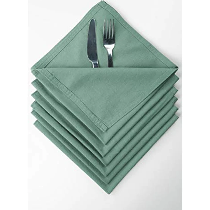 jilda-tex Stoffserviette Serviette 6er Set - Renforce - 100% Bio-Baumwolle, 42x42 cm Bio Baumwolle unifarben Renforce 6er Set – Bild 3