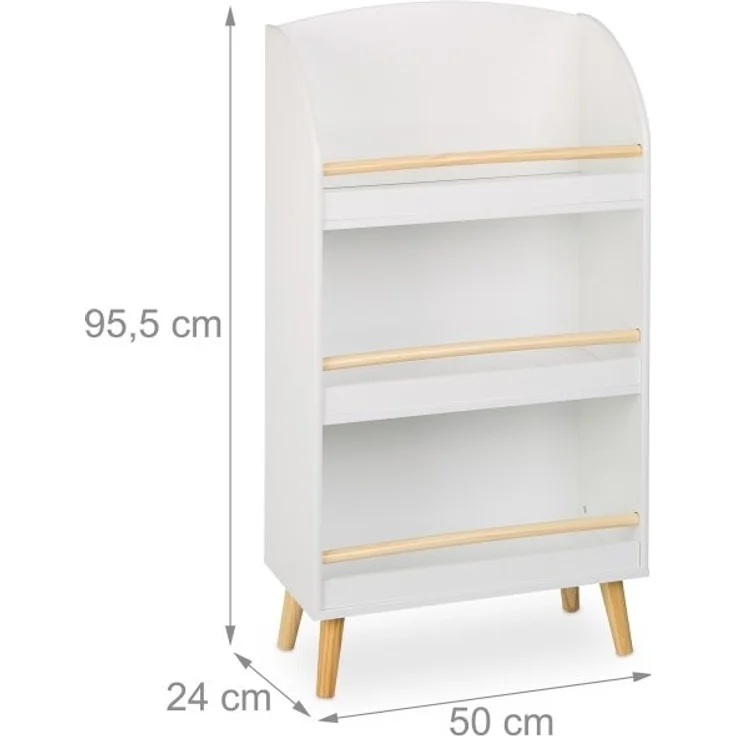 Bücherregal Kinder mit 3 Fächern 10050158 – Bild 4